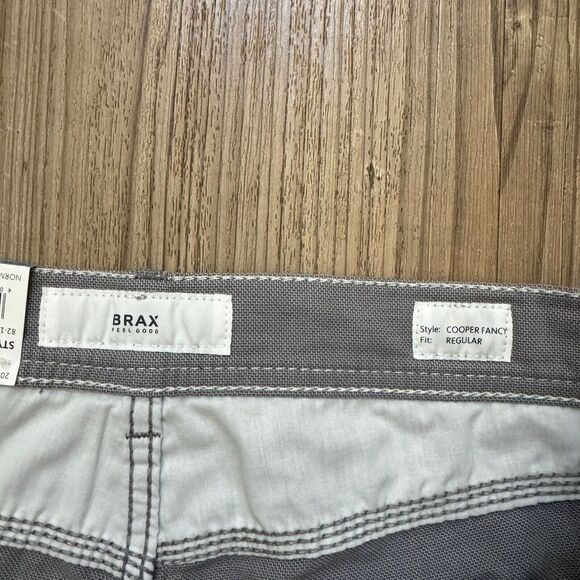 NWT Brax Men Cooper Fancy Stretch 5 Pockets Pants Regular Fit Size 34x32 - Picture 7 of 10